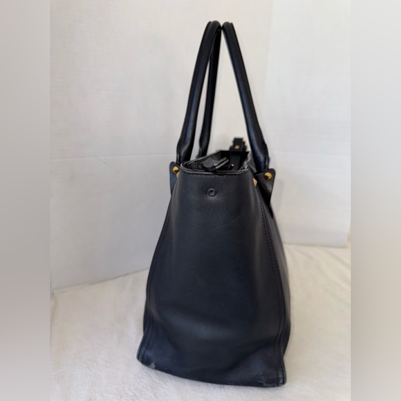 Alexander McQueen Authentic Black Leather Women’s Tote Handbag Purse-READ - Picture 10 of 16